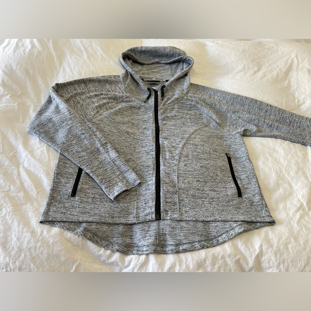 Athleta | Techie Sweat Anorak Full Zip Hoodie Woman’s Size Large | Gray